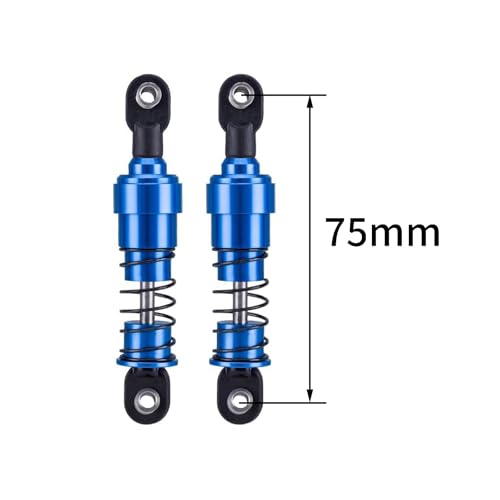 75mm-115mm Big Bore Shocks, RC Crawler Shocks for 1/10 RC Crawler LCG Chassis Gspeed V3 Element Enduro SCX10 TRX4 Gamde R1 Comp Builds DIY (Blue 75mm 2pcs) - color: Blue 75mm 2pcs