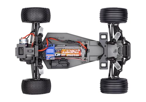 Traxxas Rustler 2WD XL-5 Stadium Truck with Battery and Charger (Orange) - color: Orange