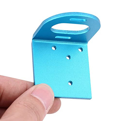 Motor Mounting Bracket, Small Metal Motor Holder, Adjustable Motor Mounting Holder Replacement Parts, 1.39 x 1.5 x 1.49 Inch Bracket Seat Base for 3650 3660 540 Motor, Blue