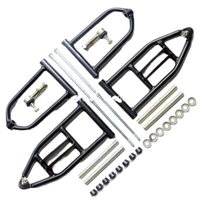 Front Suspension Swing Arm Upper Lower A Arm 1 Set 340mm Compatible With 50cc 90cc 110cc 125cc ATV 4 Wheels Quad Bike Buggy Go Kart