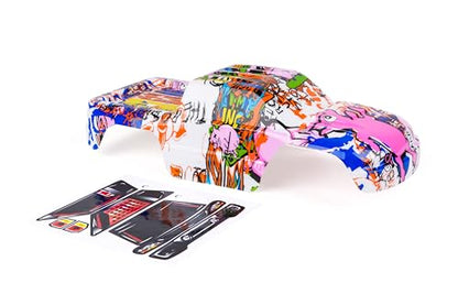 SummitLink Custom Body Compatible for 1/10 Scale RC Car or Truck (Truck not Included) (Graffiti Pink Pig) - style: Graffiti Pink Pig