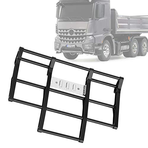 RC Car Bumper, 1/14 RC Car Truck Metal Front Bumper Model Accessory Fit for Tamiya King Hauler, Globe Liner RC Car (N10210BL Black) - color: N10210bl Black