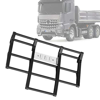 RC Car Bumper, 1/14 RC Car Truck Metal Front Bumper Model Accessory Fit for Tamiya King Hauler, Globe Liner RC Car (N10210BL Black) - color: N10210bl Black