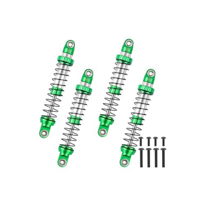 UTB18 Shocks 92MM Long Travel Shocks Absorber for Axial Capra UTB18 Upgrades Trail 4WD 1/18 RC Crawler - color: Green
