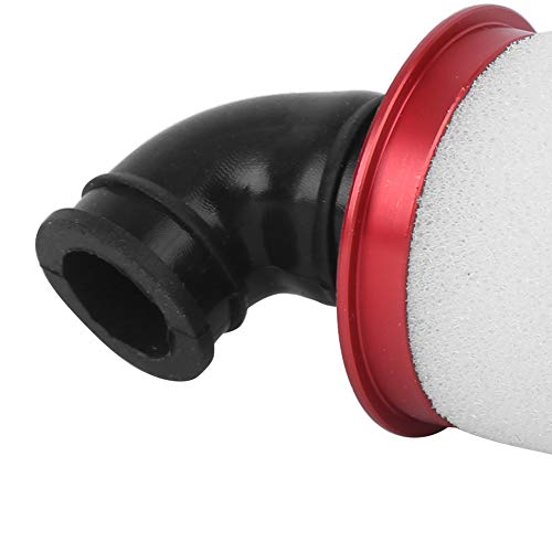 Universal RC Air Filter, Aluminum Alloy High Absorption Sponge for 1/10 Scale Nitro RC Cars Compatible with HSP 94188 94122 Red Black Silver Green