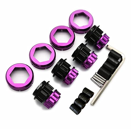 17mm Hex Wheel Conversion with 5mm Extensions M5 Right and Left Wheel Nuts Purple for HPI Savage Flux X XL 21 25 SS 4.6