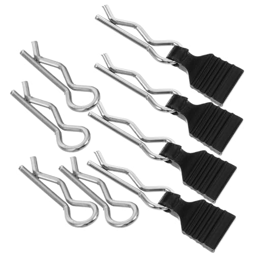 4pcs Rc Body Clips Pull Tabs Lightweight Aluminum r Clips for Scale Rc Cars and Trucks Secure Attachment for Shell Replacement Black