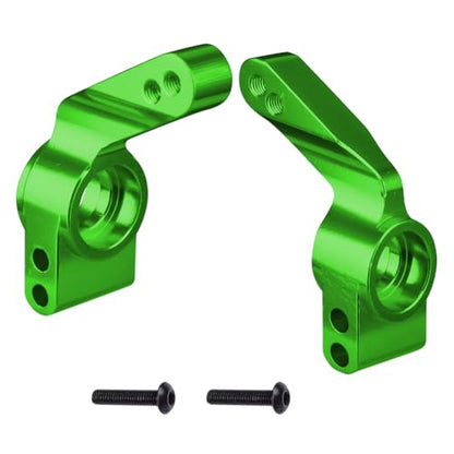 Hobbypark Aluminum Rear Stub Axle Carriers Upgrade Parts for 1/10 Traxxas 2WD Slash, Stampede, Rustler VXL, Bandit VXL, Replace 3752, Green-Anodized - color: Green
