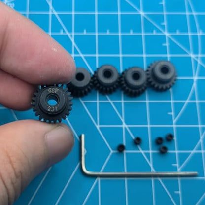 48P 3mm Rc Pinion Gear Set 19T 20T 21T 22T 23T for 1/16 traxxas Slash 4X4 E-Revo Summit 1/10 4-Tec Bandit Slash Rustler Stampede Raptor Upgrade Parts