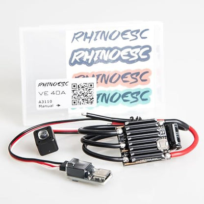 Crawler ESC Brushless AM32 VE40A BEC 5.2~8.2V for 1/10 1/12 Scale Crawler Car Traxxas Axial MOA Ventru RC Crawler Pro Shafty Comp (Crawler ESC VE40A) - color: Crawler ESC VE40A