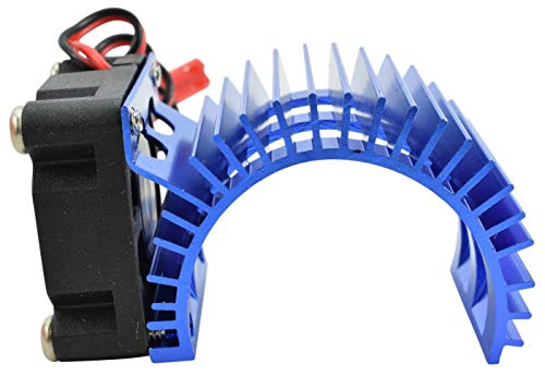 Aluminum Heat Sink W/ 30mm Fan - 540/550 Size Motors - Compatible with RC Vehicles
