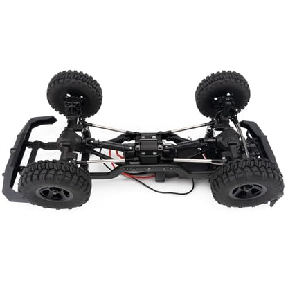 CNC Aluminum Center Frame Brace Transmission Skid Plate Gearbox for FMS FCX18 LC80 1/18 RC Crawler Car Upgrades (Black) - color: Black
