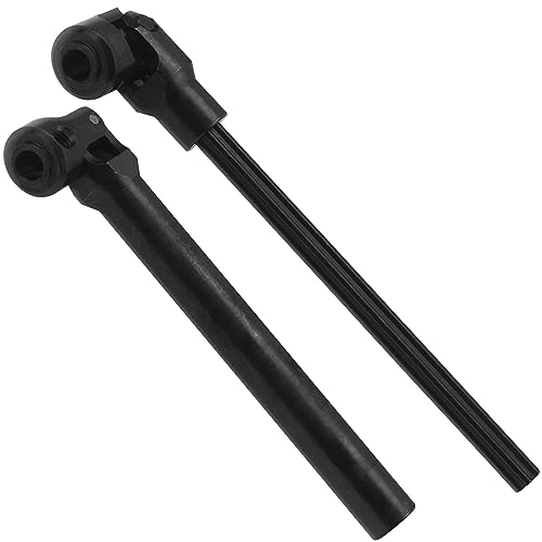 2Pcs Vgoohobby Universal Drive Shaft RC Crawler Driveshaft Compatible with Traxxas TRX4 Axial SCX10 AXI03007 Redcat Gen7 RC4WD D90 TF2 1/10 RC Crawler Car (Black,129-179mm)