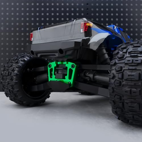 Rear Bulkhead Mount Strengthen for Tra-xxas 1/16 Mini Maxx 4WD RTR | Brushless Monster Truck Upgrades Green Aluminum 7075 Alloy - color: Green