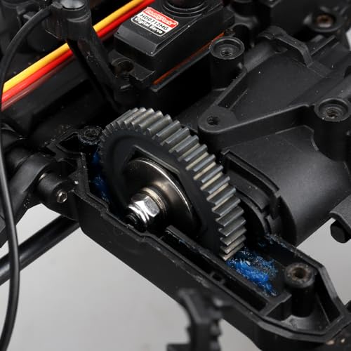 Hobbypark 45T M0.8 Steel Metal Spur Gear for Traxxas TRX4 TRX-4 RC Crawler Car Spare Parts,Compatible with 32-Pitch,Replace 8053