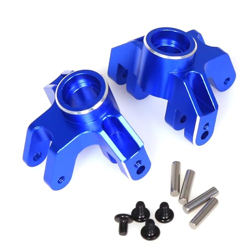 Aluminum Front Steering Cup RC Upgraded Parts for LOSI 1/18 Mini LMT 4X4 Brushed Monster Truck RTR-LOS01026 RC Car, Blue - color: Blue Front Steering Cup