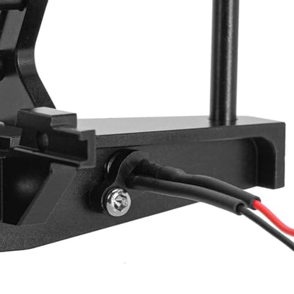INJORA 37g Front Bumper - CNC Aluminum Bumper with Light for 1/18 RC Crawler TRX4M Defender Upgrade - size: Front