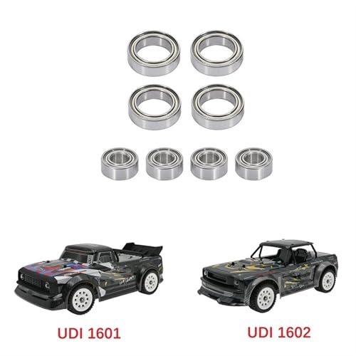 Double Rubber Seal for SG1603 SG1604 for UDIRC UD1601 UD1602 UD1603 UD1604 8Pcs Ball Bearing Set 1/16 rc Car Spare Parts Accessories