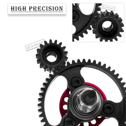RC 50T Slipper Clutch Eliminator Differential Locker Gear Upgrades Part for Slash Rustler Stampede 4X4/4x4 VXL,50T Spur Gear with Pinions Gears Set(15T 17T 19T),#6878,Red - color: Red(50T)