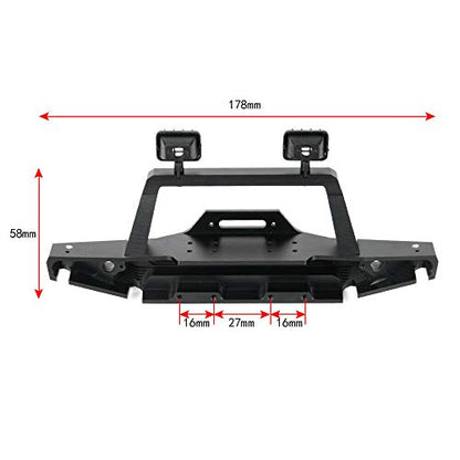 Metal Front Bumper Set For TRX-4 Axial SCX10 II 90046 RC Crawler