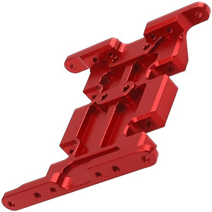 Aluminum Center Transmission Skid Plate Mount Gearbox Mount Base Compatible with Axial SCX10 1/10 RC Rock Crawler Car (Red) - color: Red