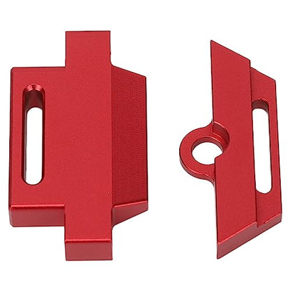 Tall Battery Holder Mount Hold Down for 1/10 Slash 2WD 5822 5822A Chassis, Aluminium Alloy RC Battery Mount Plate, Battery Holder Mount with Strap for 1/10 Slash (Red) - color: Red