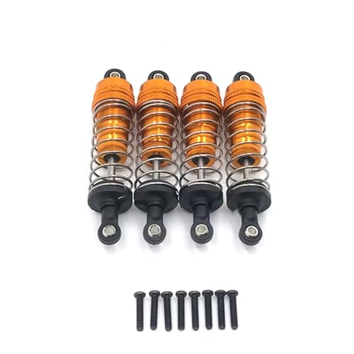 Compatible with WLtoys 1/14 144010 144001 144002 1/12 RC Car Upgrade Parts Accessories Metal External for Spring Hydraulic Shock RC Assortment(Yellow) - color: Yellow