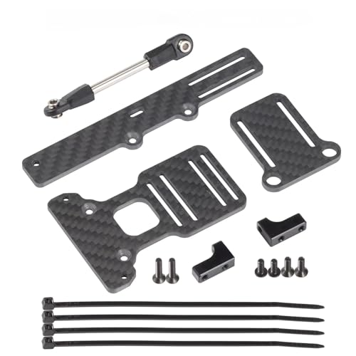 T3V1 Carbon Fiber LCG Chassis Kit RC Performance Carbon LCG Chassis Kit and Link Kit Capra Portal Axle ESC Battery Servo Plate (BOA Servo Mount) - color: Boa Servo Mount