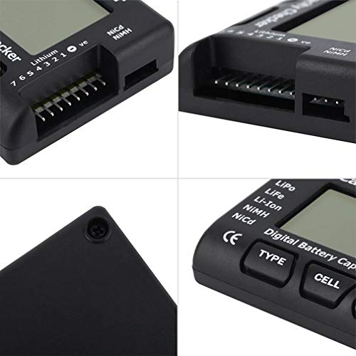 SoloGood RC Digital Battery Capacity Checker Tester Cellmeter 7 RC Battery Voltage Tester for LiPo/Li-ion/Nicd/NiMH Cell Meter Battery Checker Tester
