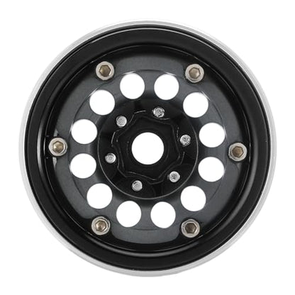 INJORA 1.9" 150g Brass & Aluminum -10mm Offset Wheels for 1/10 RC (Grey) - color: Grey