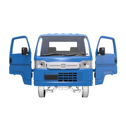 RC Car Accessories Compatible with WPL D12 WL01 for LDRC LD1297 1/12 1/16 RC Car Upgrade Parts Spare Replacement Accessories Acty Truck Body Shell(Blue) - size: Blue