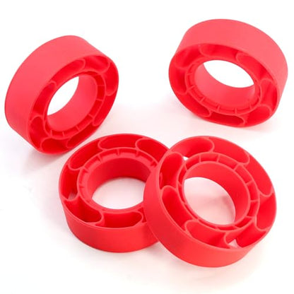 OGRC 1.0 Silicone Rubber Inserts RC Tire Inserts for TRX4M SCX24 1/18 1/24 RC Crawler Car (OD 60-64mm) - Red - color: Red
