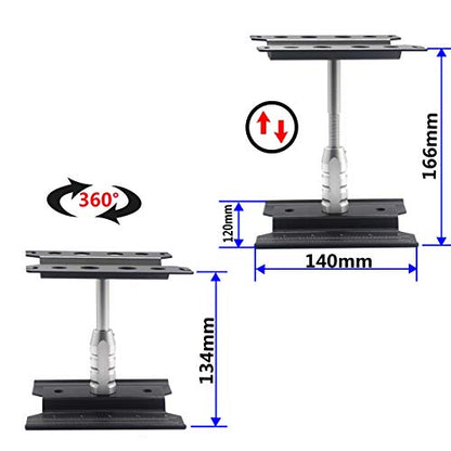 RC Aluminum Alloy Work Stand Repair Workstation 360 Degree Rotation Lift Compatible with Traxxas Axial SCX10 HSP HPI 1/8 1/10 1/12 Scale RC Truck Buggy Drift Car
