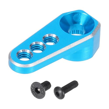 MECCANIXITY Aluminum Alloy 1/18 25T Steering Servo Arm Horn Sky Blue for DIY RC Car/Boat/Airplane Boat Accessories 1 Pcs - color: Sky Blue