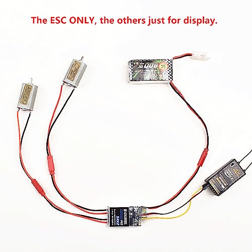 5A Dual Brushed ESC 2S-6S for 130-390 Motor RC Tank