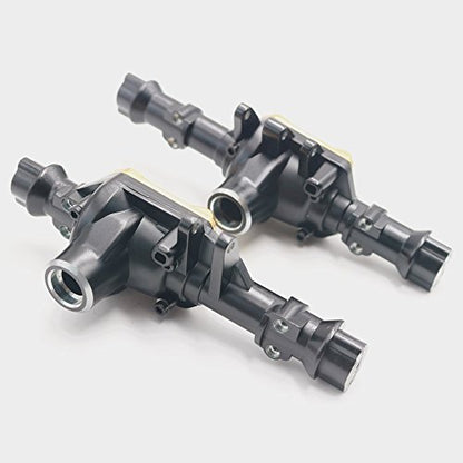 KYX Racing Metal Front & Rear Axle Housing Axle Shell w/Black Cover for 1/10 RC Crawler TRX-4