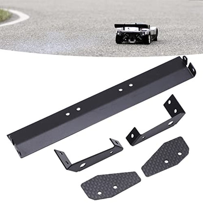 RC Rear Spoiler Wing, Aluminum Alloy RC Car Rear Wing Mounting Set for 1/10 RC Spoiler