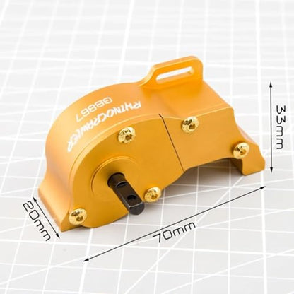 RhinoRC Crawler Gearbox GB867 V2 Kit,Transmission Gears Set,for 1/10 RC Crawler Car (GB867 V2) - color: Gb867 Gearbox
