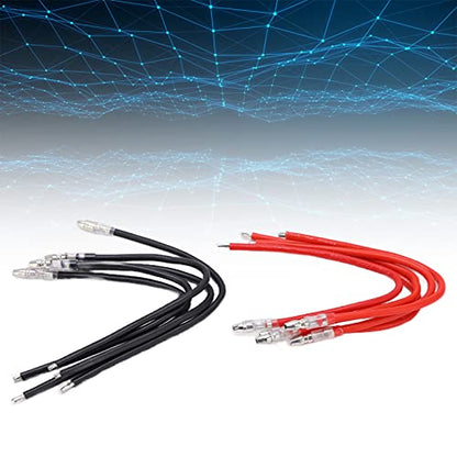 10Pcs 16AWG RC Motor Extension Cable 4.0mm Bullet Connectors, Soft Silicone Wire Banana Plug Wire for Brushed Motor 380/390/540/550/775/795 SCX10 D90 GEN8 Crawler Car