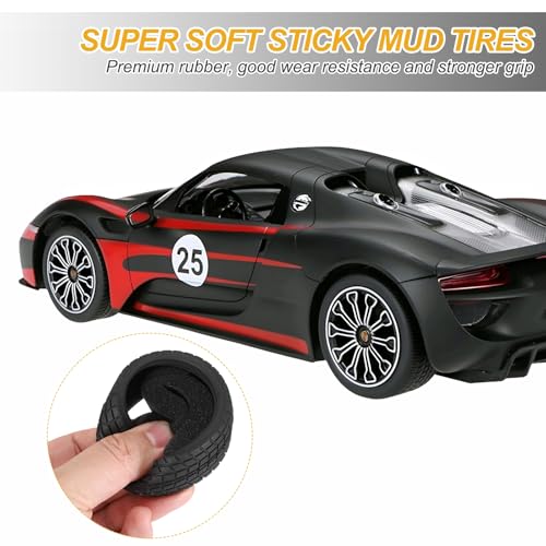 MECCANIXITY 4 Pcs RC 1/10 on Road Car Tire, Rubber Super Soft Tyre Racing Drift Tires with Foam Insert for RC 1:10 HPS TT01 Touring Drift Car Wheel Rim Double-Line Checkered Pattern 65mm