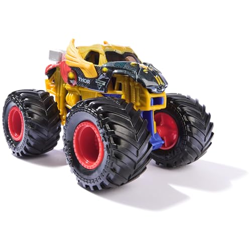 Monster Jam, Marvel Official Thor Monster Truck, Die-Cast Vehicle, 1:64 Scale, Super Hero Kids Toys for Boys Ages 3 and up - color: Thor