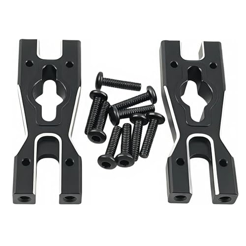 7075 Aluminum Body Mount Cross Bar for Losi 1/18 Mini LMT 4X4 Truck (Black) | Brushed Monster Truck,Upgrade Parts,LOS01026 Compatible,CNC Machined,High Strength,Lightweight,Precision Fit - color: Black