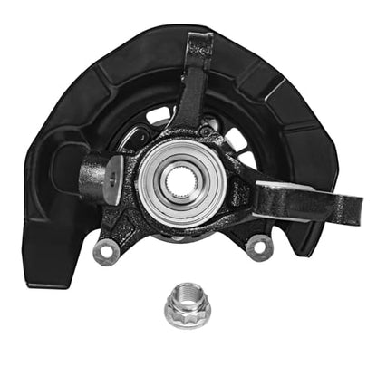 Detroit Axle - FWD Front Steering Knuckles Rear Wheel Hub Bearings | Replacement for 2004 2005 2006 2007 Toyota Highlander 3.3L - size: 4UW47817/Kit