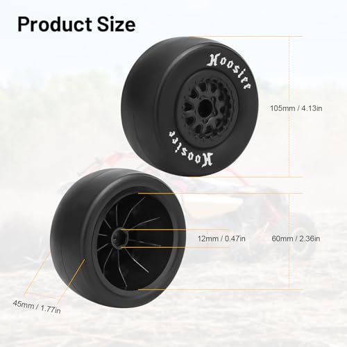 1/10 RC Short Course Racing Car Tires, daitoku 12mm Hex RC Truck Wheels and Tires for TRAXXAS Slash 4X4 2WD Redcat Rc4wd Axia ARRMA SENTON 3S Losi
