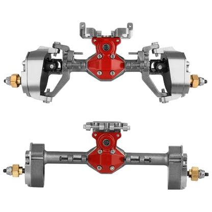 SCX24 Diamond Shape Portal Axle for 1/24 Axial SCX24 C10 90081 AXI00002 AX24 Ford Bronco AXI00005 RC Crawler Metal Upgrade (Gray) - color: Gray