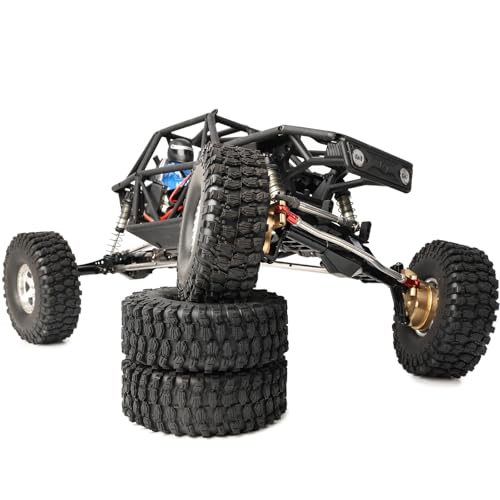 Soft 1.9 RC Crawler Tires with Foam Inserts for Traxxas TRX4 Axial SCX10 III/II Redcat Gen8 Vanquish VS4-10/H10/F10 RC4WD HPI 1/10 RC Rock Crawlers Trail Trucks RC Climbing Tyres - size: 1.9 rc crawler tires
