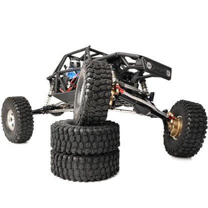 Soft 1.9 RC Crawler Tires with Foam Inserts for Traxxas TRX4 Axial SCX10 III/II Redcat Gen8 Vanquish VS4-10/H10/F10 RC4WD HPI 1/10 RC Rock Crawlers Trail Trucks RC Climbing Tyres - size: 1.9 rc crawler tires