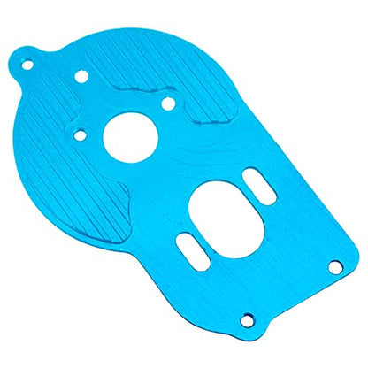 Metal Motor Mount Plate Fixed Bracket Compatible with Losi 1/18 Mini-T 2.0 2WD Stadium RC Truck Hop-Up Parts (Blue) - color: Blue