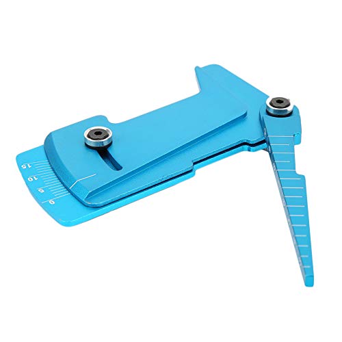 1/10 1/8 RC Car Model Aluminum Alloy Gauge Tool - Ruler Shunting for Camber Adjustment - Blue CNC Precision Tool