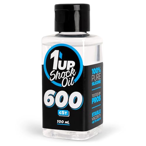 1UP Racing 100600 - Pure Silicone Shock Oil, 100ml, 600 CST (46.25wt)